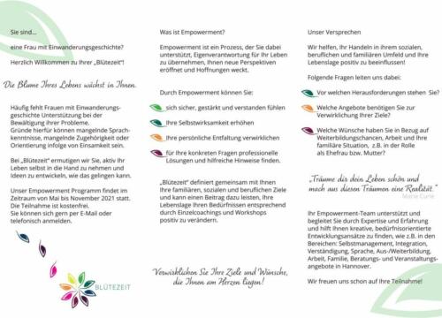 Flyer Rückseite